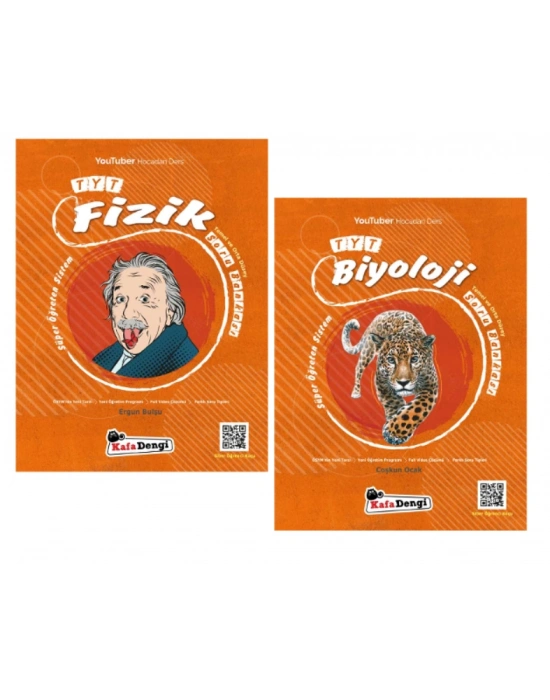 KAFA DENGİ YAYINLARI TYT Fizik + Biyoloji Soru Bankaları | Süper Öğreten Sistem