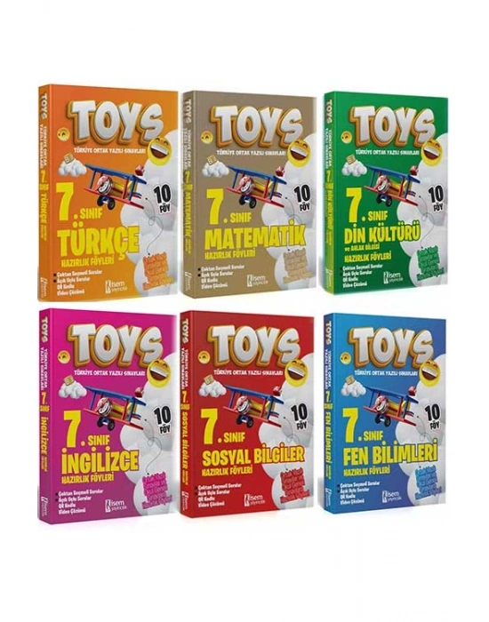 İsem Yayıncılık 7. Sınıf TOYS Tüm Dersler Soru Bankası Seti