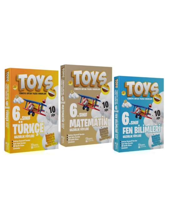 İsem Yayıncılık 7. Sınıf TOYS Türkçe + Matematik + Fen Bilimleri Soru Bankası Seti