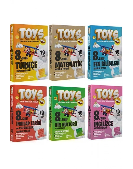 İsem Yayıncılık 8. Sınıf TOYS Tüm Dersler Soru Bankası Seti