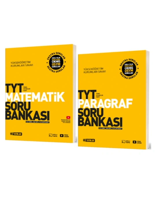 HIZ YAYINLARI TYT MATEMATİK + TYT PARAGRAF SORU BANKASI
