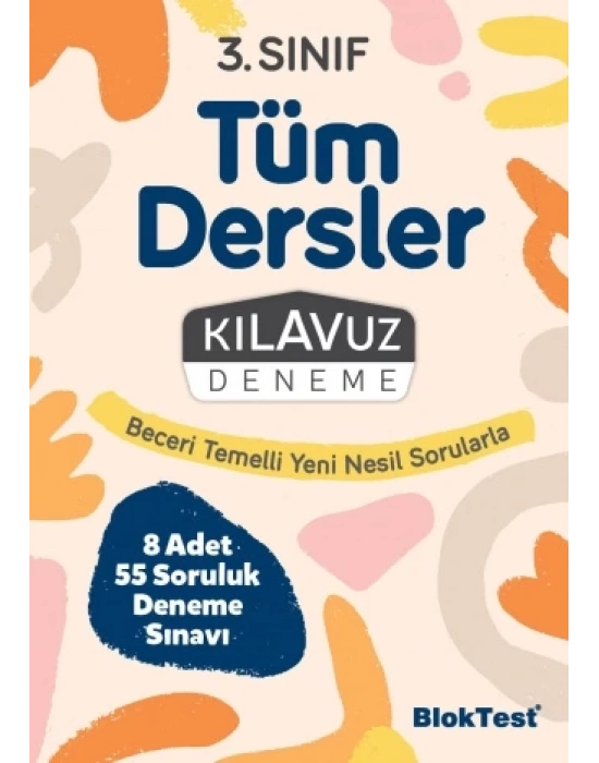 BLOKTEST YAYINLARI 3. Sınıf Tüm Dersler Kılavuz Deneme