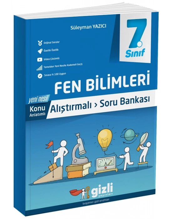 Gizli Yayınları 7. Sınıf Fen Bilimleri Konu Anlatımlı Soru Bankası