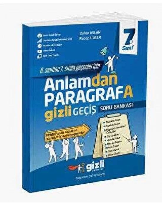 Gizli Yayınları 7. Sınıf Anlamdan Paragrafa Gizli Geçiş
