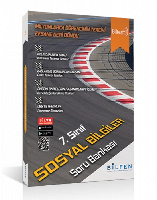 BİLFEN YAYINCILIK 7. SINIF BİLTEST SOSYAL BİLGİLER SORU BANKASI