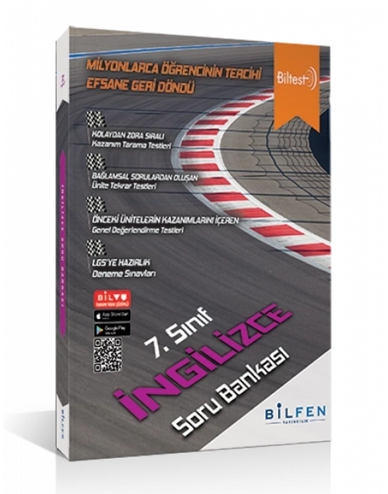 BİLFEN YAYINCILIK 7. SINIF BİLTEST İNGİLİZCE SORU BANKASI