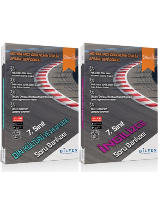 BİLFEN YAYINCILIK 7. SINIF BİLTEST DİN KÜLTÜRÜ VE AHLAK BİLGİSİ+İNGİLİZCE SORU BANKASI