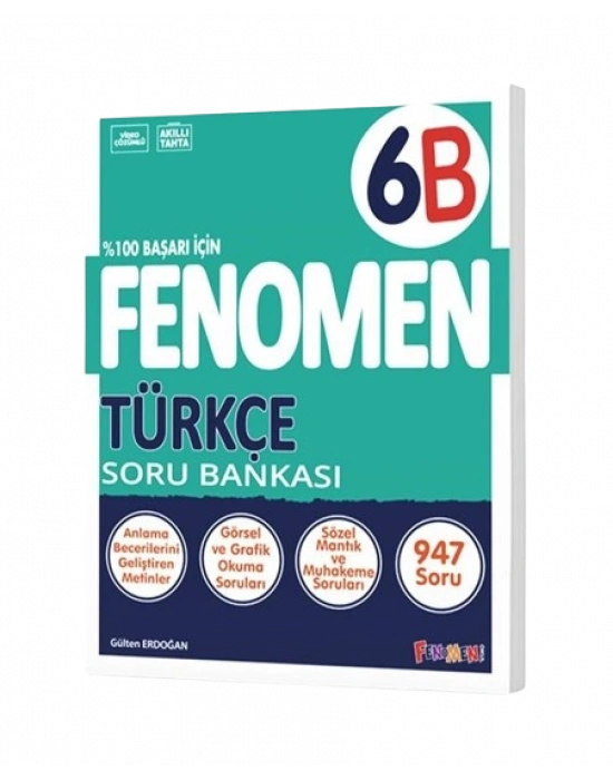 FENOMEN YAYINLARI 6 Türkçe B Soru Bankası