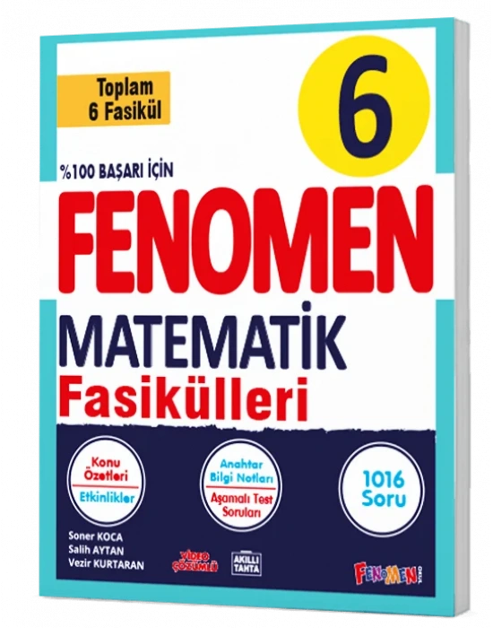 FENOMEN YAYINLARI 6 Matematik Fasikül Seti