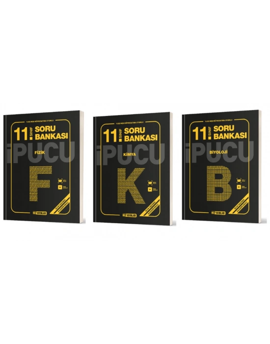 HIZ YAYINLARI 11. SINIF FİZİK + KİMYA + BİYOLOJİ İPUCU SORU BANKASI