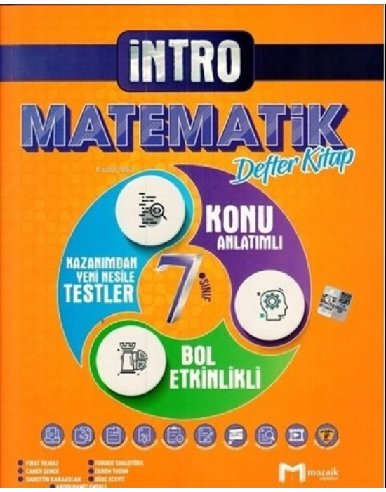 MOZAİK YAYINLARI 7.Sınıf Mozaik İntro Defter Matematik