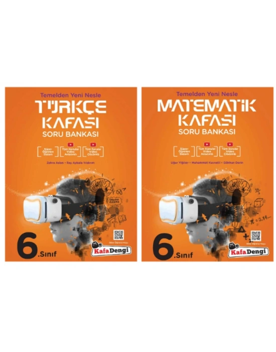 KAFA DENGİ YAYINLARI 6. Sınıf Türkçe + Matematik Kafası Soru Bankası