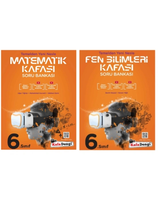 KAFA DENGİ YAYINLARI 6. Sınıf Matematik + Fen Bilimleri Kafası Soru Bankası