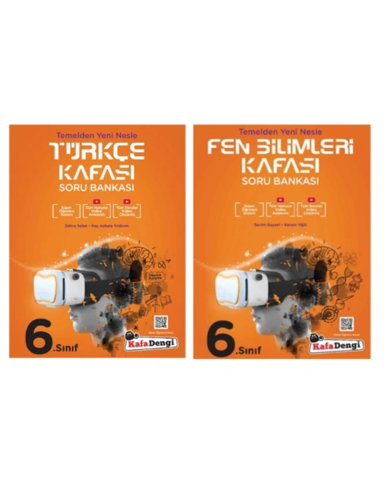KAFA DENGİ YAYINLARI 6. Sınıf Türkçe + Fen Bilimleri Kafası Soru Bankası