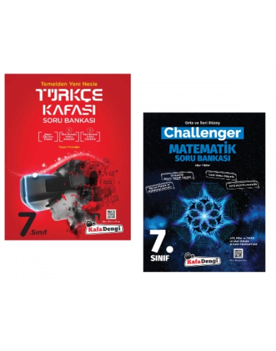 KAFA DENGİ YAYINLARI 7. Sınıf Türkçe Kafası + Matematik Challenger Soru Bankası
