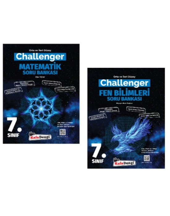 KAFA DENGİ YAYINLARI 7. Sınıf Matematik + Fen Bilimleri Challenger Soru Bankası