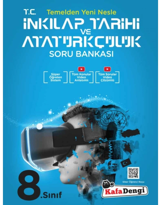KAFA DENGİ YAYINLARI 8. Sınıf Temelden Yeni T.C. İnkılap Tarihi ve Atatürkçülük Soru Bankası