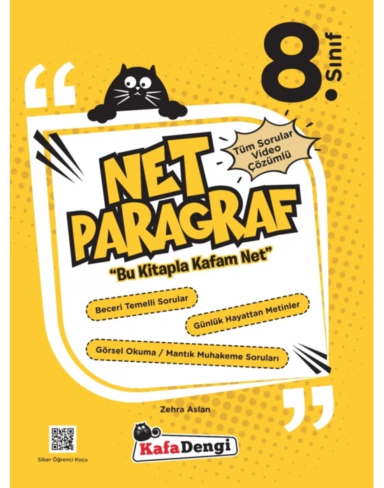 KAFA DENGİ YAYINLARI 8. Sınıf NET PARAGRAF Soru Bankası