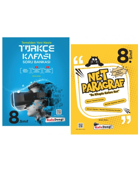 KAFA DENGİ YAYINLARI 8. Sınıf Türkçe Kafası + Net Paragraf Soru Bankası