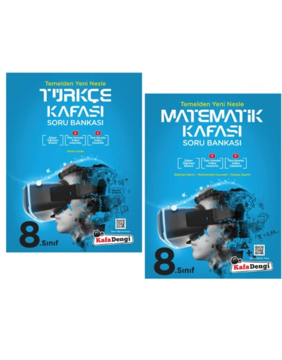 KAFA DENGİ YAYINLARI 8. Sınıf Türkçe + Matematik Kafası Soru Bankası