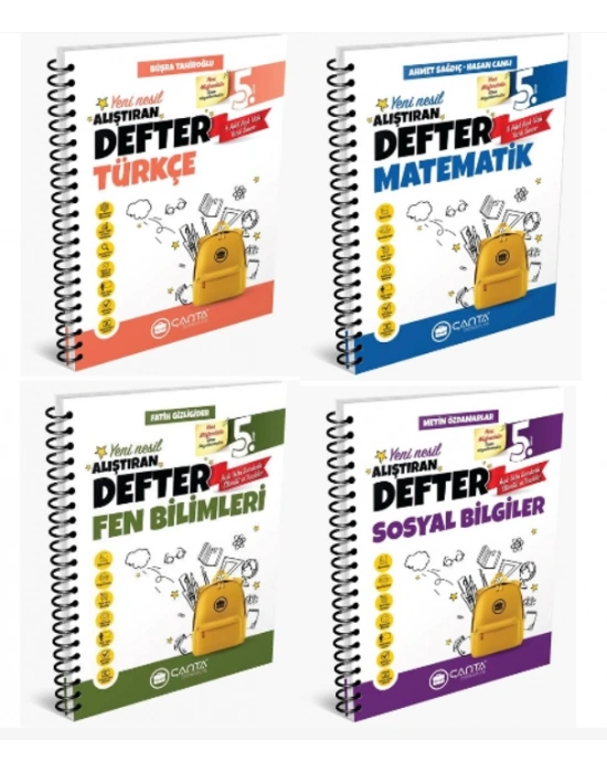ÇANTA YAYINLARI 5. SINIF TÜM DERSLER OKULA YARDIMCI ÖĞRETEN DEFTER