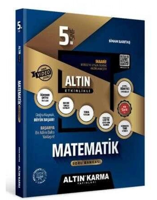Altın Karma Yayınları 5. Sınıf Matematik Altın Etkinlikli Kazanım Soru Bankası