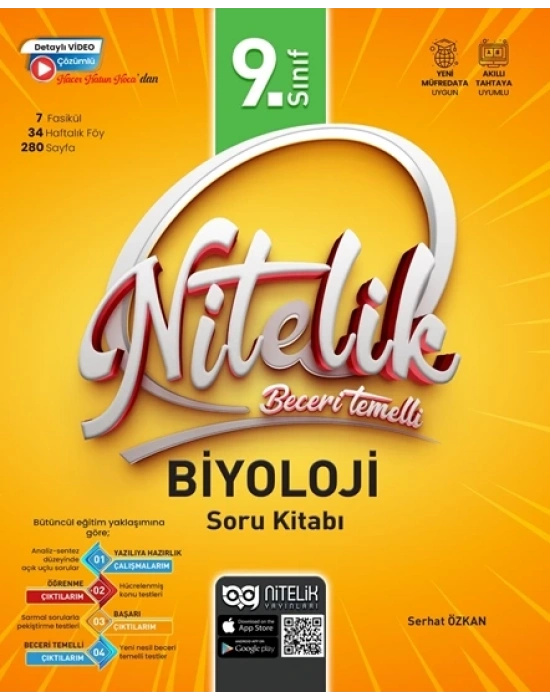 Nitelik Yayınları 9. Sınıf Beceri Temelli Biyoloji Soru Kitabı