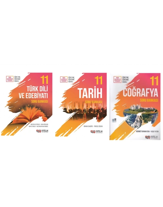 Nitelik Yayınları 11. Sınıf Edebiyat + Tarih + Coğrafya Soru Bankası