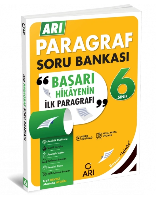 ARI YAYINLARI 6. Sınıf Arı Paragraf Soru Bankası