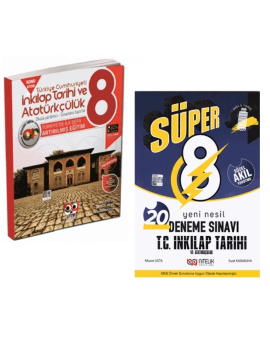 Nitelik Yayınları 8. Sınıf LGS T.C. İnkılap Tarihi ve Atatürkçülük Artırılmış Konu Kitabı + 20 Deneme