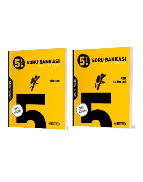 HIZ YAYINLARI 5. SINIF TÜRKÇE + FEN BİLİMLERİ SORU BANKASI