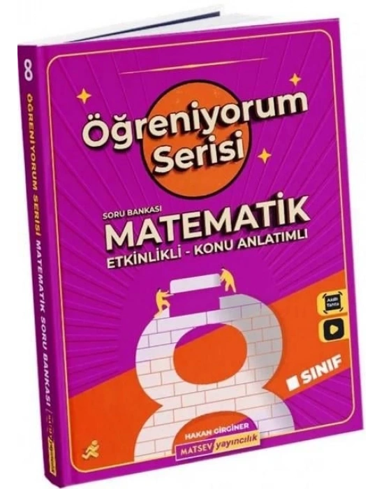 Matsev Yayıncılık 8. Sınıf Matematik Soru Bankası Öğreniyorum Serisi