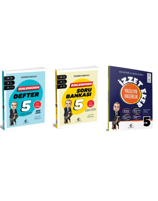 ARI YAYINCILIK 5. Sınıf Din Kültürü ve Ahlak Bilgisi İzzet Eker Dinlendiren Defter + Soru Bankası +Yazılıya Hazırlık