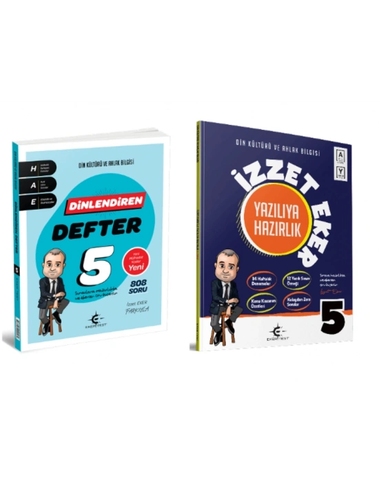 ARI YAYINCILIK 5. Sınıf Din Kültürü ve Ahlak Bilgisi İzzet Eker Dinlendiren Defter +Yazılıya Hazırlık