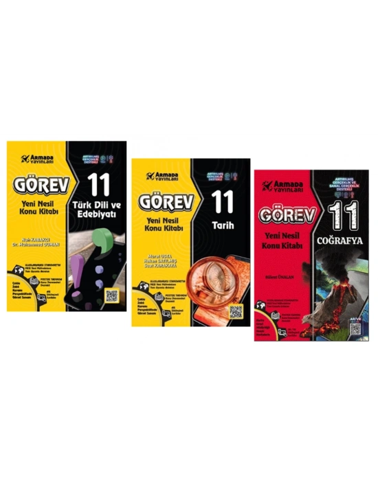 Armada 11.Sınıf Görev Türk Dili Ve Edebiyatı + Tarih + Coğrafya Konu Kitabı Yeni Nesil
