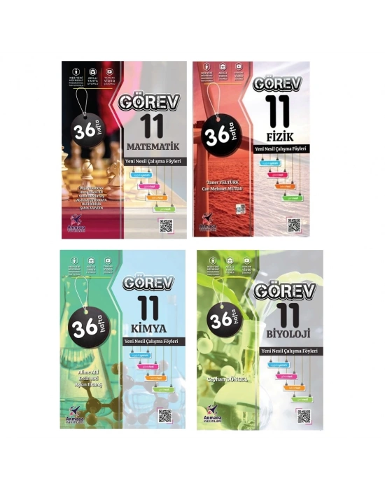 Armada Görev 11. Sınıf Matematik + Fizik + Kimya + Biyoloji Yeni Nesil Çalışma Föyleri