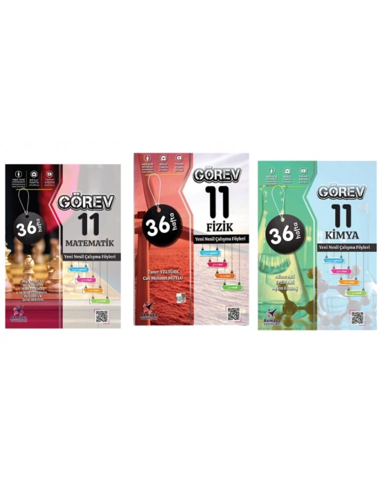 Armada Görev 11. Sınıf Matematik + Fizik + Kimya  Yeni Nesil Çalışma Föyleri