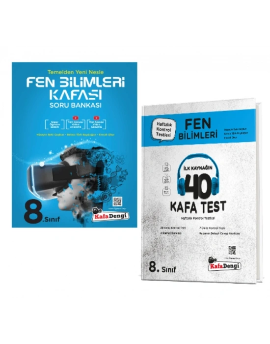 KAFA DENGİ YAYINLARI 8. Sınıf Fen Bilimleri Kafası Soru Bankası + Fen Bilimleri Kafa Test