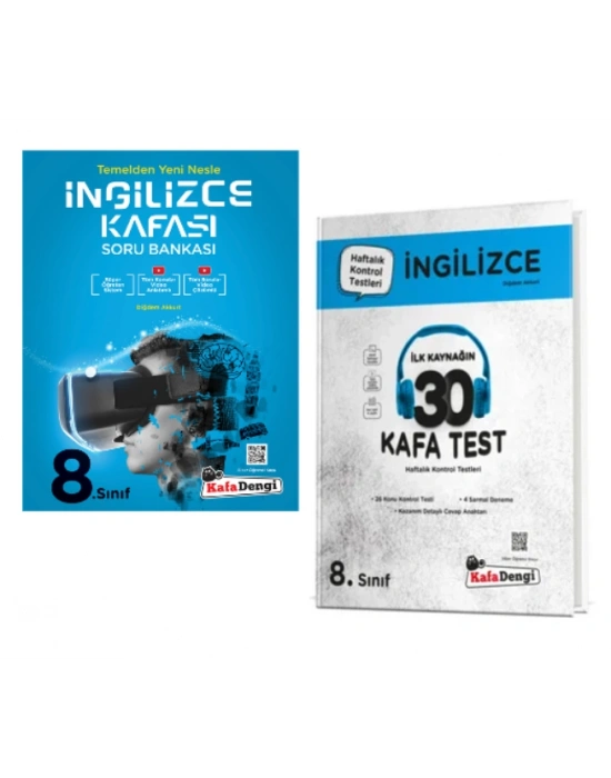 KAFA DENGİ YAYINLARI 8. Sınıf İngilizce Kafası Soru Bankası + İngilizce Kafa Test