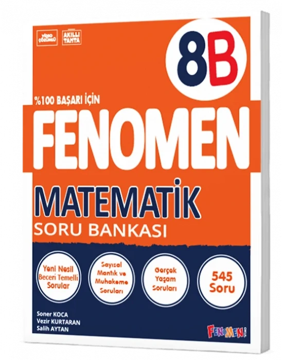 FENOMEN YAYINLARI 8. SINIF Matematik B Soru Bankası