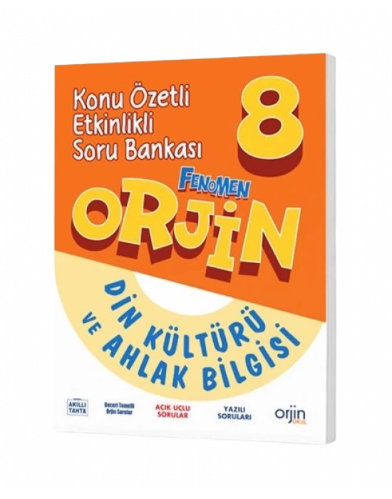 FENOMEN YAYINLARI Orjin 8 Din Kültürü Ve Ahlak Bilgisi Konu Özetli Etkinlikli Soru Bankası