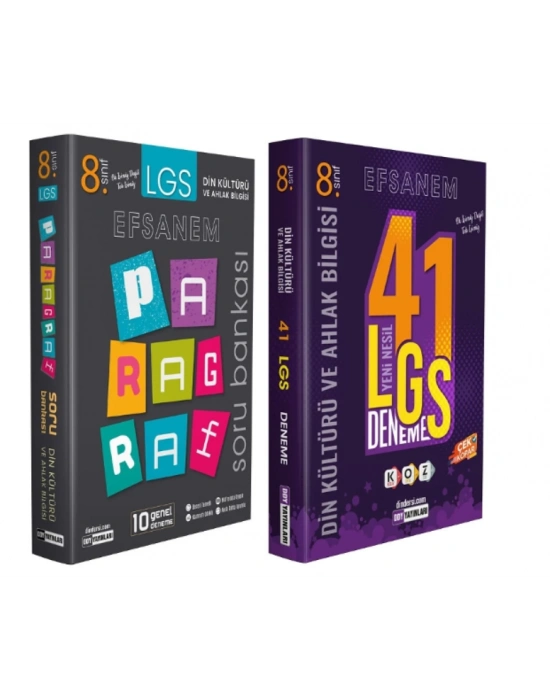 DDY YAYINLARI 8.Sınıf Din Kültürü ve Ahlak Bilgisi PARAGRAF + Deneme