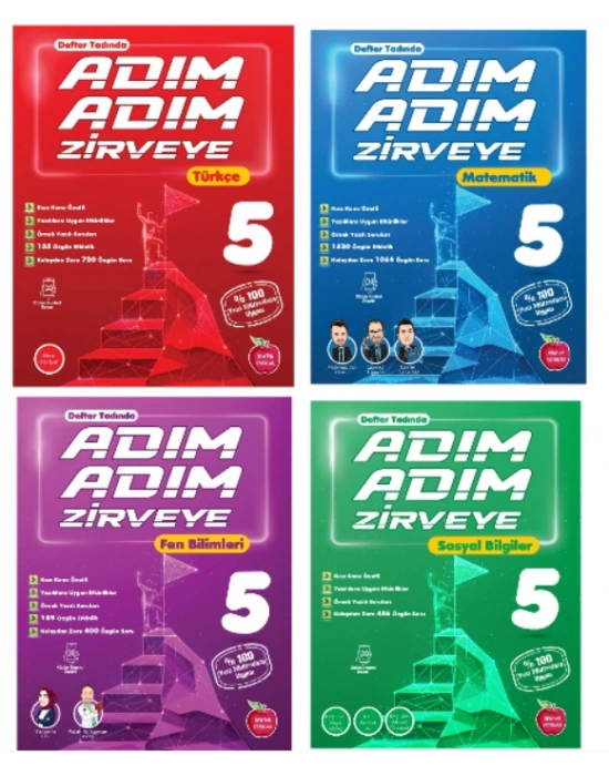 NEWTON YAYINLARI 5.SINIF TÜRKÇE + MATEMATİK + FEN + SOSYAL ADIM ADIM ETKİNLİKLİ KONU ANLATIMLI SORU BANKALARI