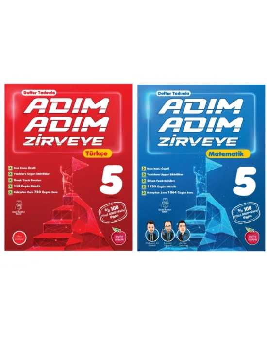 NEWTON YAYINLARI 5.SINIF TÜRKÇE + MATEMATİK ADIM ADIM ETKİNLİKLİ KONU ANLATIMLI SORU BANKALARI
