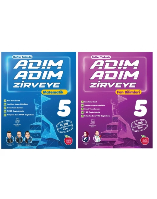 NEWTON YAYINLARI 5.SINIF MATEMATİK + FEN BİLİMLERİ ADIM ADIM ETKİNLİKLİ KONU ANLATIMLI SORU BANKALARI