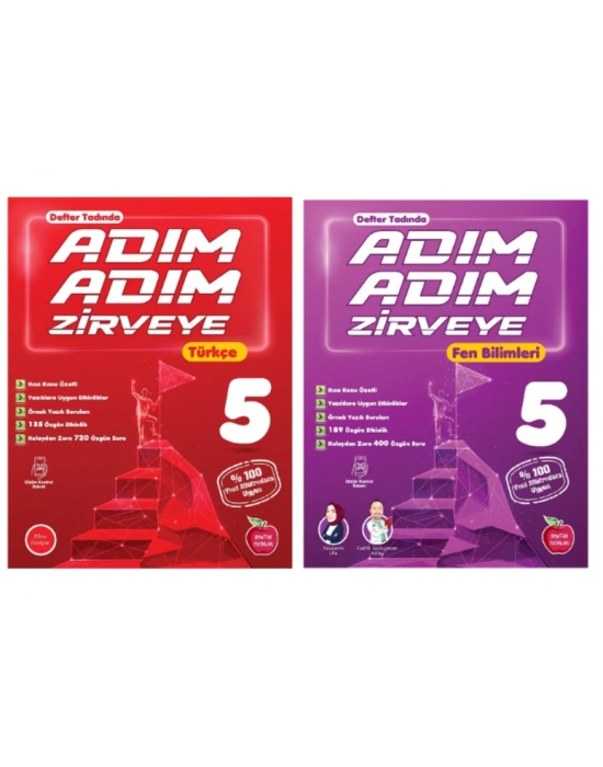 NEWTON YAYINLARI 5.SINIF TÜRKÇE + FEN BİLİMLERİ ADIM ADIM ETKİNLİKLİ KONU ANLATIMLI SORU BANKALARI