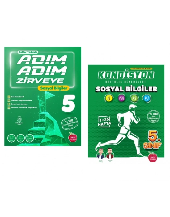 Newton Yayınları 5.Sınıf Adım Adım Zirveye Sosyal Bilgiler + Kondisyon Deneme