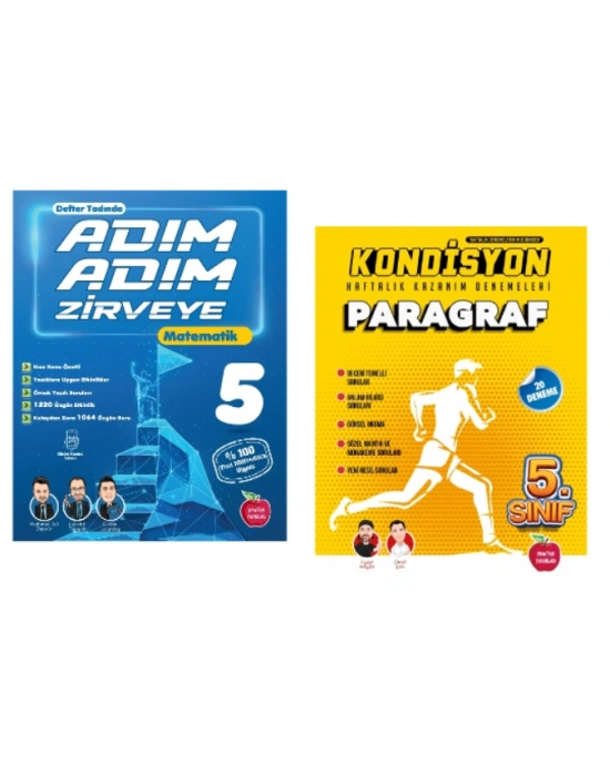 Newton Yayınları 5.Sınıf Adım Adım Zirveye  Matematik + Paragraf Deneme