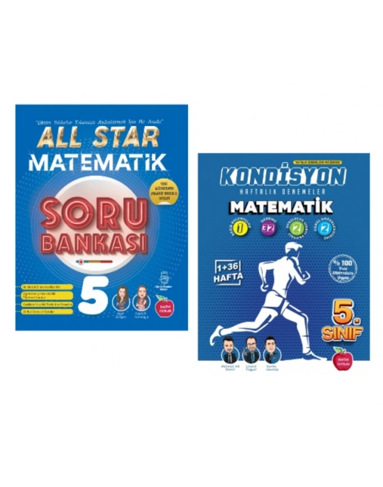 Newton Yayınları 5.sınıf All Star Matematik Soru Bankası + Matematik Kondisyon Deneneme 37 Hafta