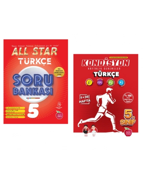 Newton Yayınları 5.sınıf All Star Türkçe Soru Bankası + Türkçe Kondisyon Deneneme 37 Hafta